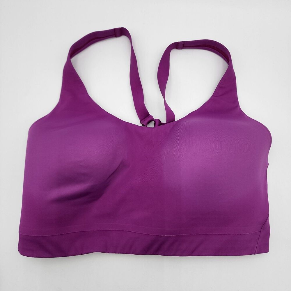 Athleta Advance Bra Adjustable SZ. 36DD Activewear Casual Sports Bra Purple READ